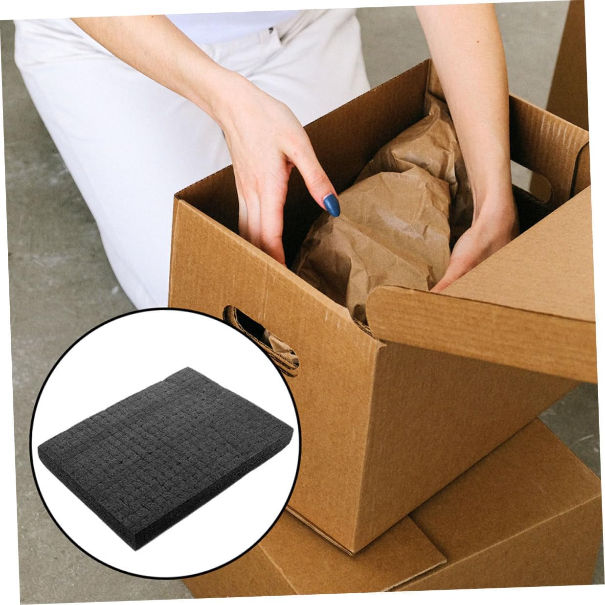 Cabilock Black Dense Pick and Pluck Foam Sheet 500x300x30mm, Transportation Packaging Foam Insert Pad for Toolboxes, Hobby Storage, and Industrial Case Protection