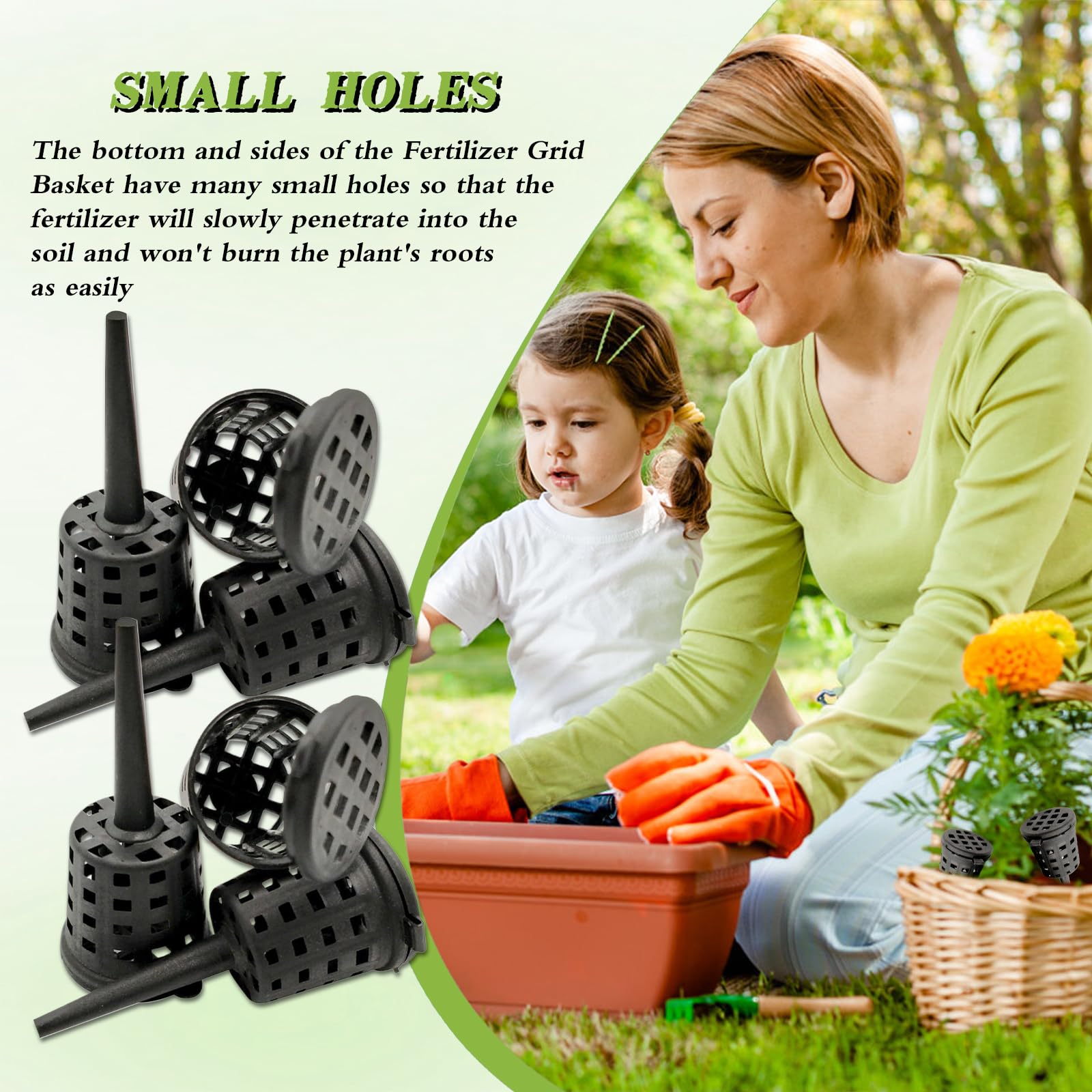 Canasta de Fertilizante para Bonsáis y Orquídeas – Fertilizante de Lenta Liberación para Abono de Plantas, Ideal para Jardineros y Bonsáis