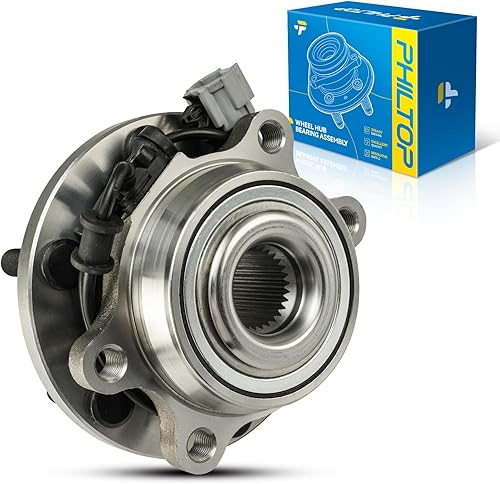 Miniatura 15 de PHILTOP 513294 Conjunto de cubo de rodamiento de rueda delantera 5 lengüetas para Nissan Altima 2007 2008 2009 2010 2011 2012 Conjunto de cojinete