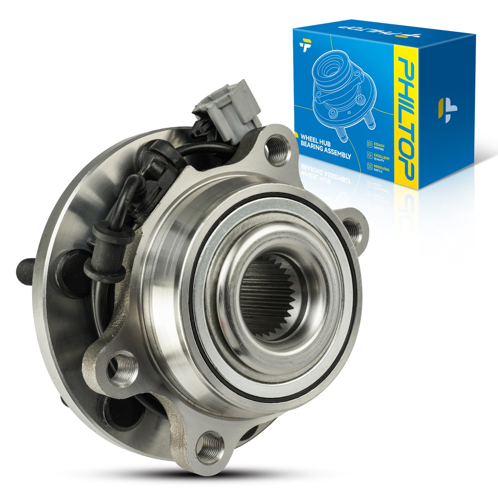 PHILTOP 515065 x1 4WD Front Wheel Bearing Hub Assembly for Nissan Frontier