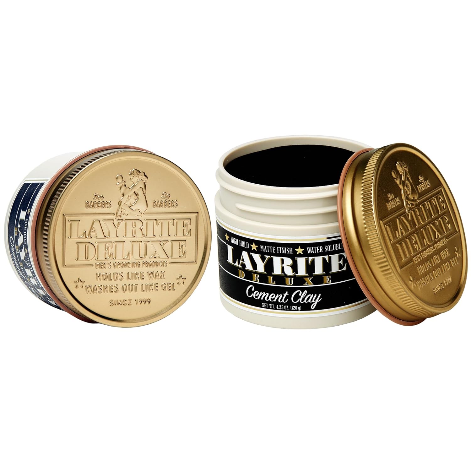 Layrite Deluxe Cement Clay 4.25 oz 2 pack