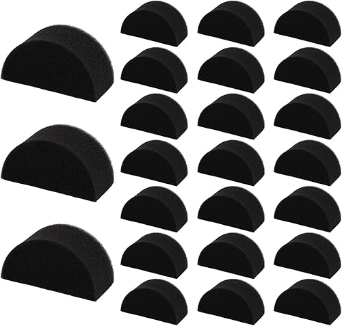 24 esponjas de media luna para pintura facial, esponjas de alta densidad para pintura facial, esponjas de pintor facial, suministros de pintura