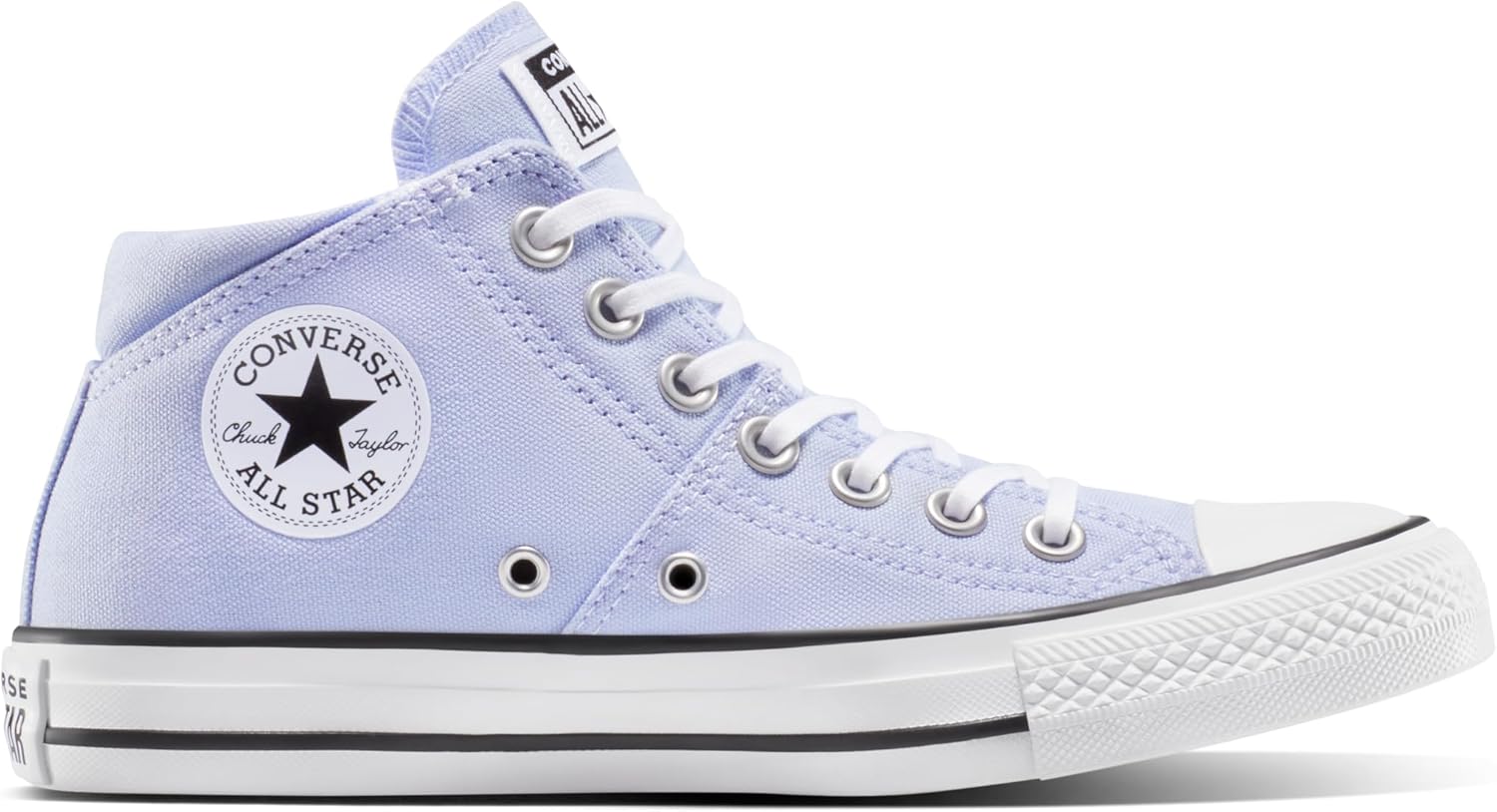 Converse Women's Chuck Taylor All Star Madison Canvas Mid Top Sneaker 6.5 Blueberry Ice/White/Black
