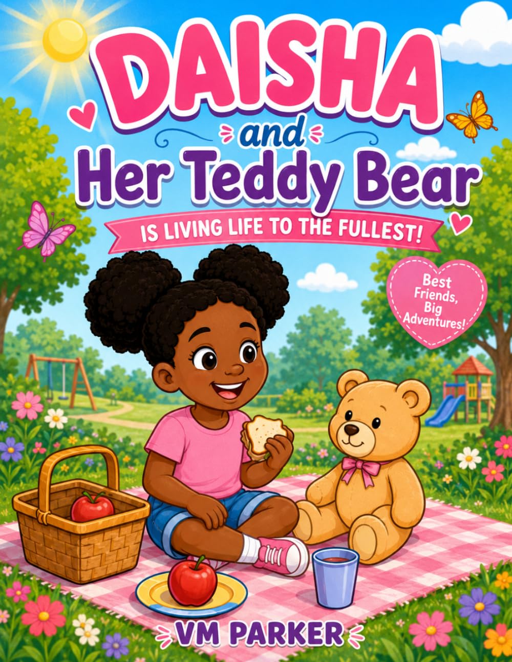 Daisha and Teddy Bear Coloring Book: Best Friends, Big Adventures!