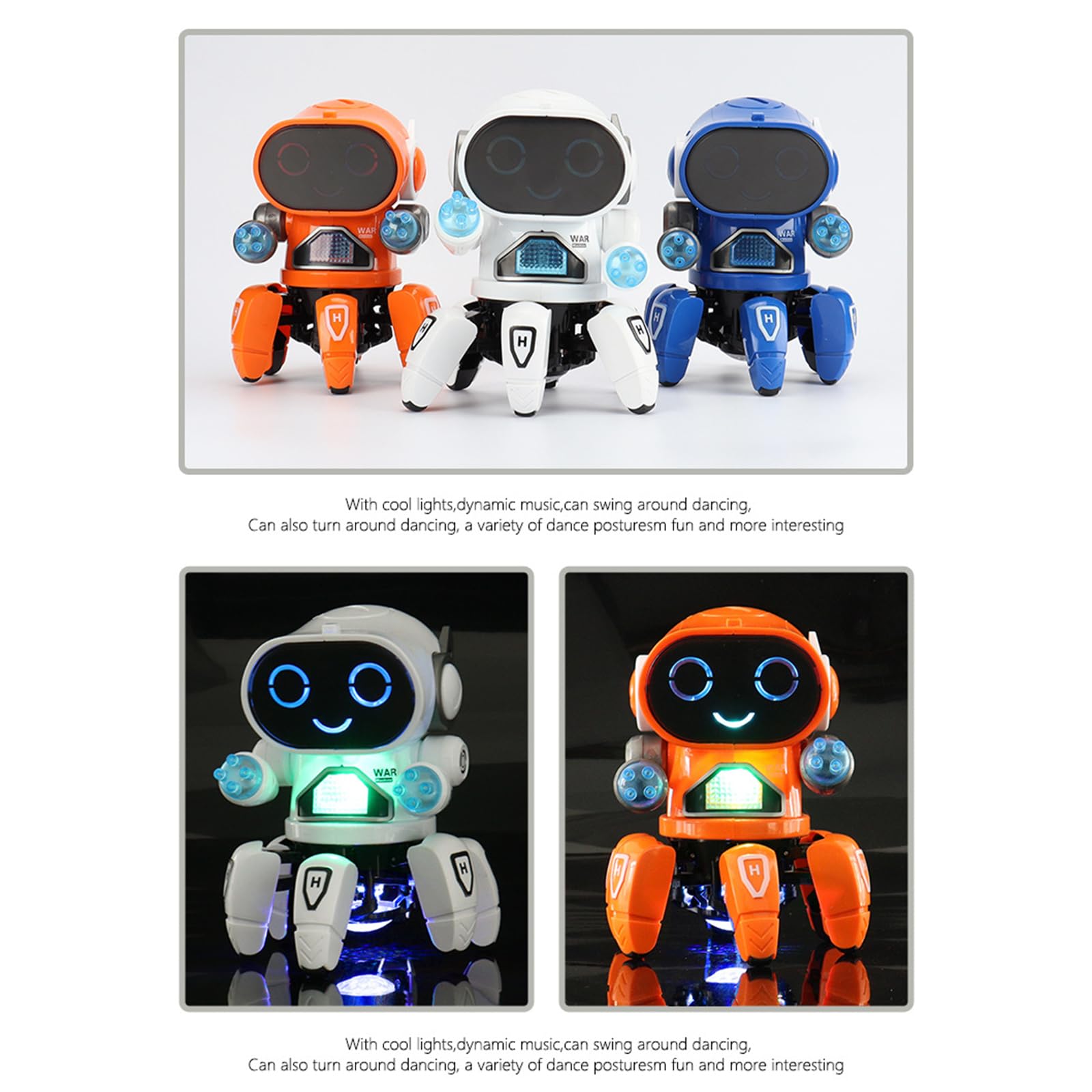 Interactive Six Claws Robot for Learning and Family Fun with Music Learning Robot — view 7