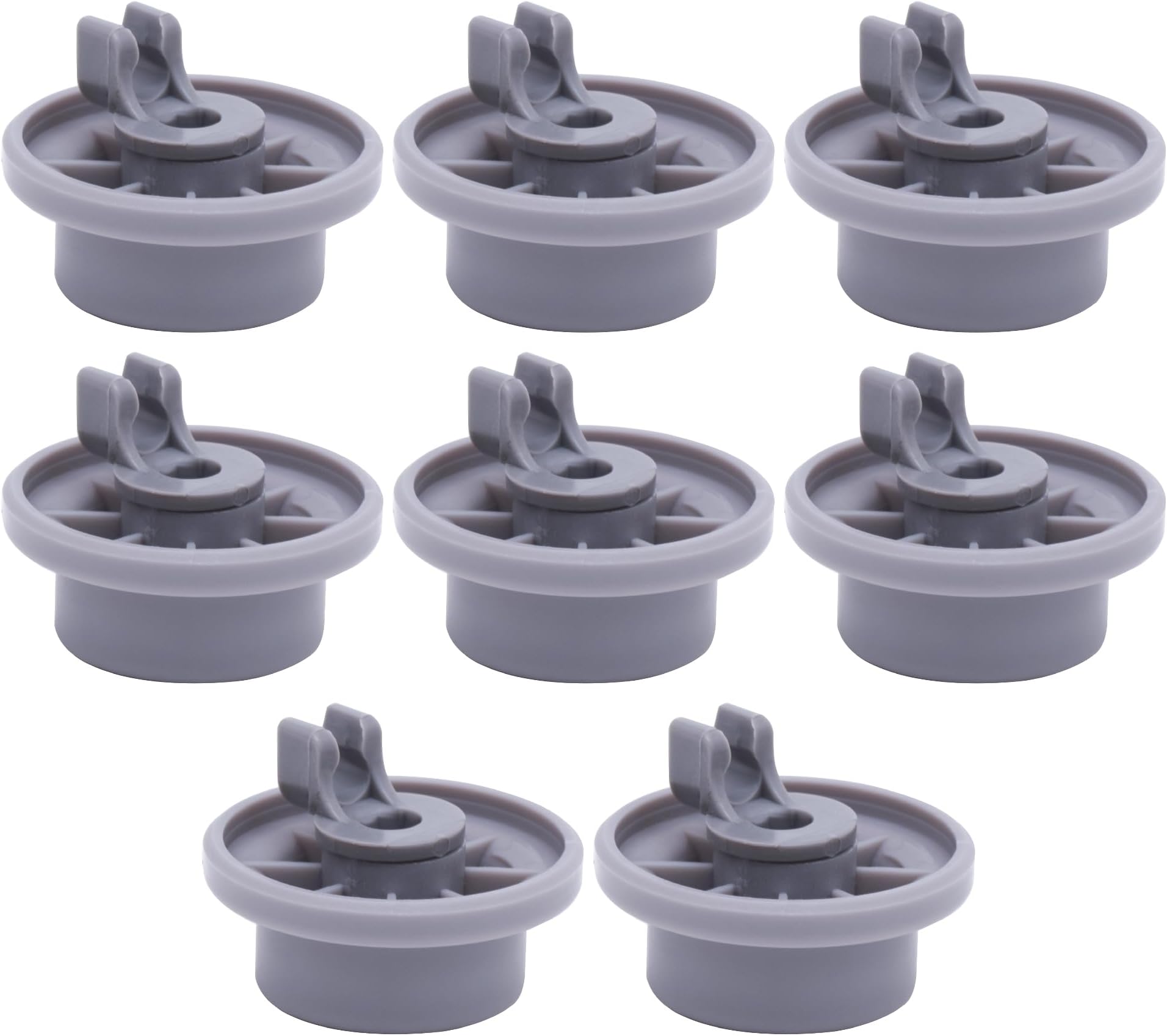 BlueStars (2024 Update) 165314 Dishwasher Lower Rack Wheel - Exact Fit for Bosch & Kenmore Dishwashers - Replaces 420198 423232 AP2802428 PS8697067 - Easy to Install - PACK OF 8