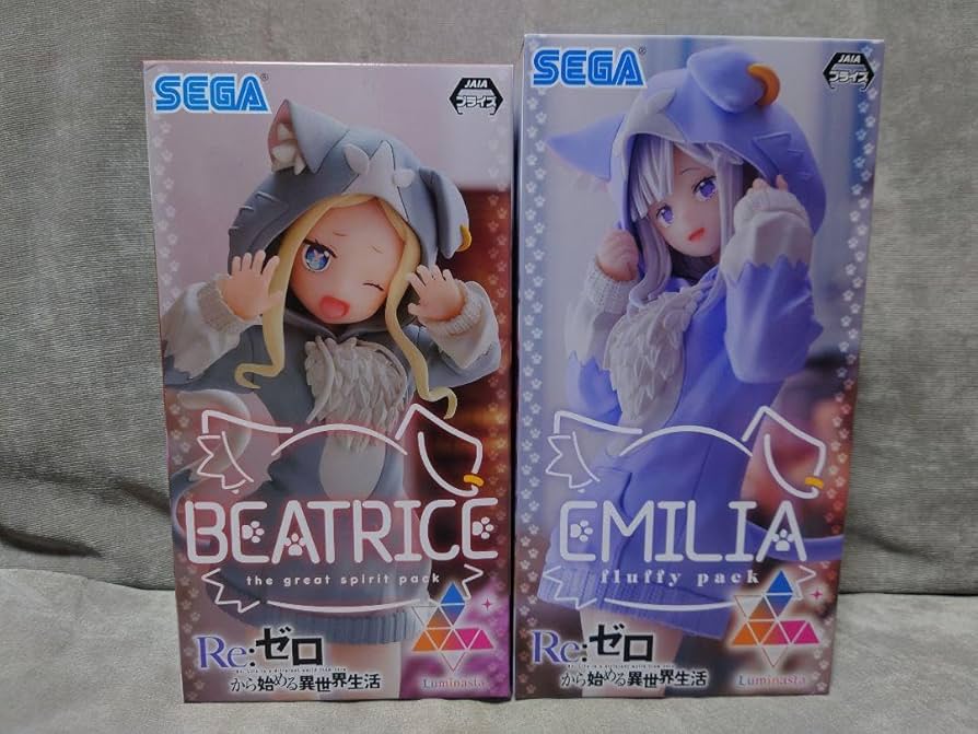 リゼロ フィギュア エミリア ベアトリス もふもふパック Amazon.co.jp: リゼロ ベアトリス 大精霊パック エミリア