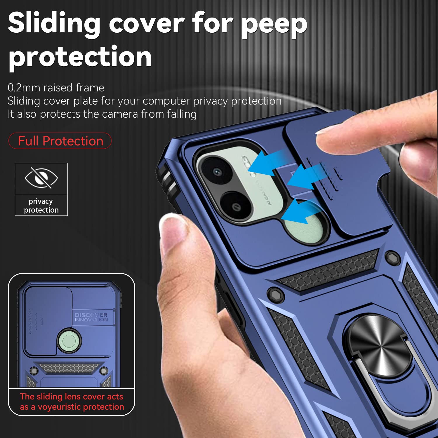 XINYEXIN Cover for Xiaomi Redmi A1 4G / Redmi A2 4G (6.52 inches