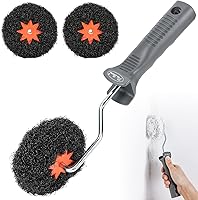 Pinstone 4-Pack Drywall Corner Compound Roller Kit - Shed-Resistant 2" Extendable Frame for Mud, Putty & Joint Compound