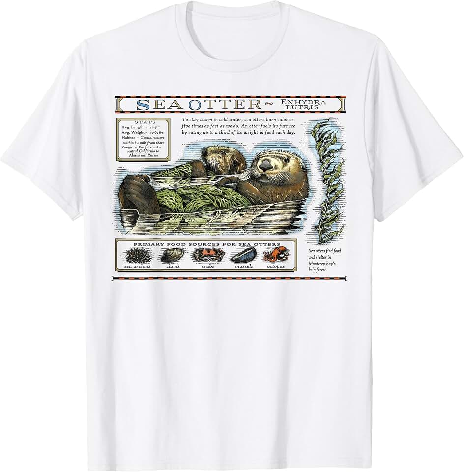 Sea Otter Apparel Official Sea Otter Retro Vintage Shirt for Men Women T-Shirt