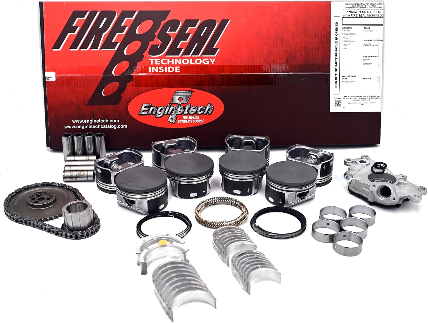 Engine Rebuild Kit for 2005-2009 / Buick, Chevrolet, GMC, Hummer/Sierra 1500, Silverado 1500, Tahoe, Trailblazer, Yukon- 1500/4.8L, 5.3L / OHV / L33, LC9, LH6, LH8, LH9, LMG, LY2, LY5