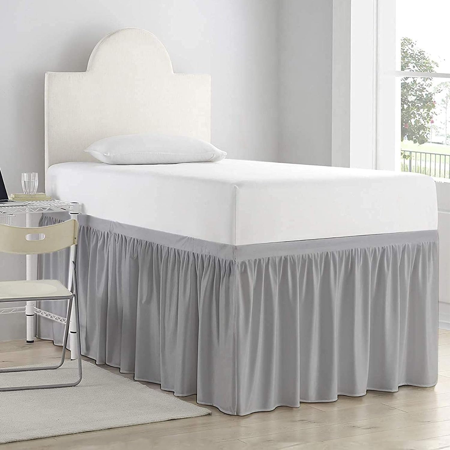 Dorm Room Bed Skirt Ruffled Dorm Sized Bed Skirt Dorm