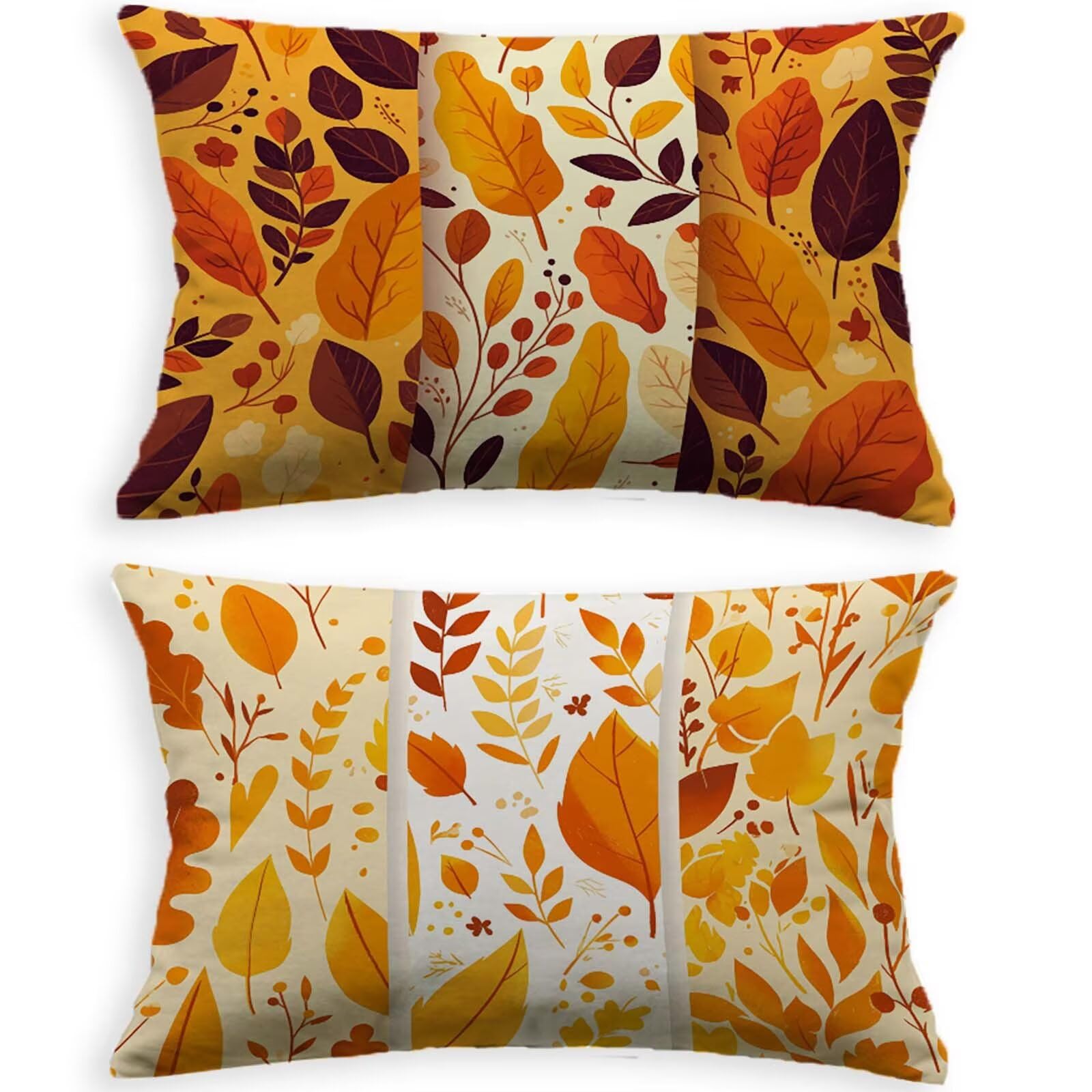 Housse de Coussin Orange Brûlé en Velours pour Créer une Ambiance d'Automne Chaleureuse au Salon