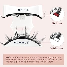 Higu clace Magnetic Eyelashes with Applicator Soft Magnetic Lashes Natural Look Wispy Magnet Lashes Easy to Wear and Remove DJCX-D