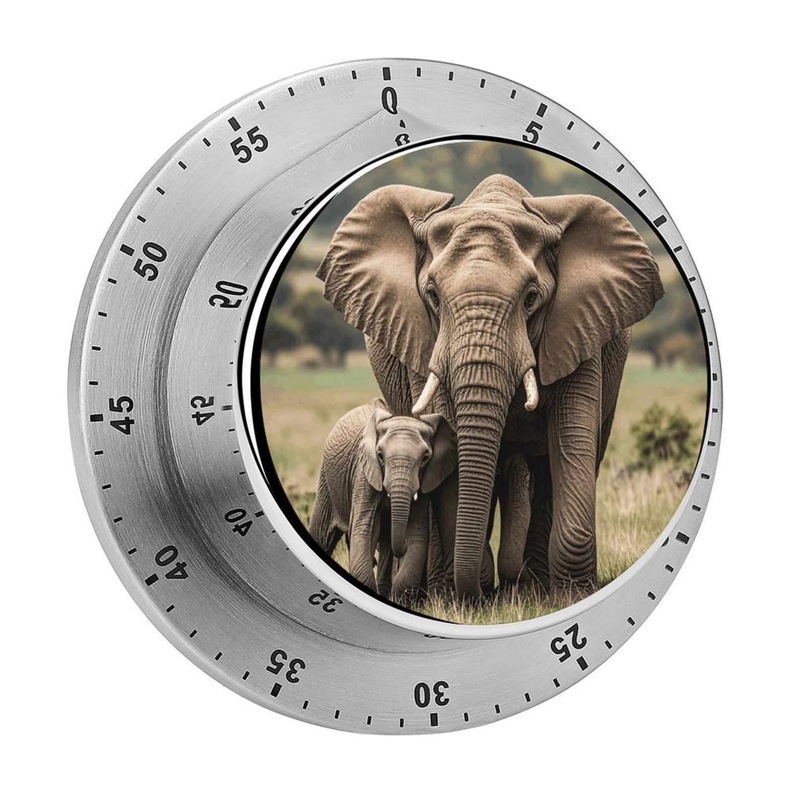 Elephants Kitchen Timers Magnetic Back Manual Countdown Timers for Classroom Home Gym Tanning