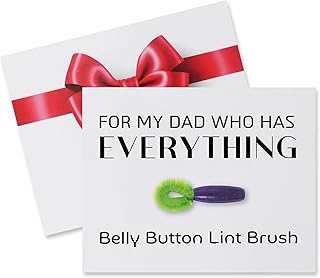 Christmas Funny Gifts for Dad,Gag Dad Gift,Dad Gifts from Daughter Son,Joke Gift,Belly Button Brush