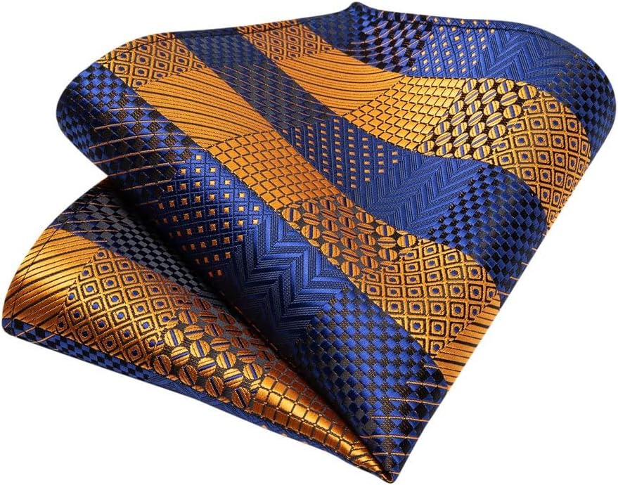 Men's Silk Tie 8cm Men's Wedding Tie Pocket Square Cufflinks Set Lapel Pin Men's Tie