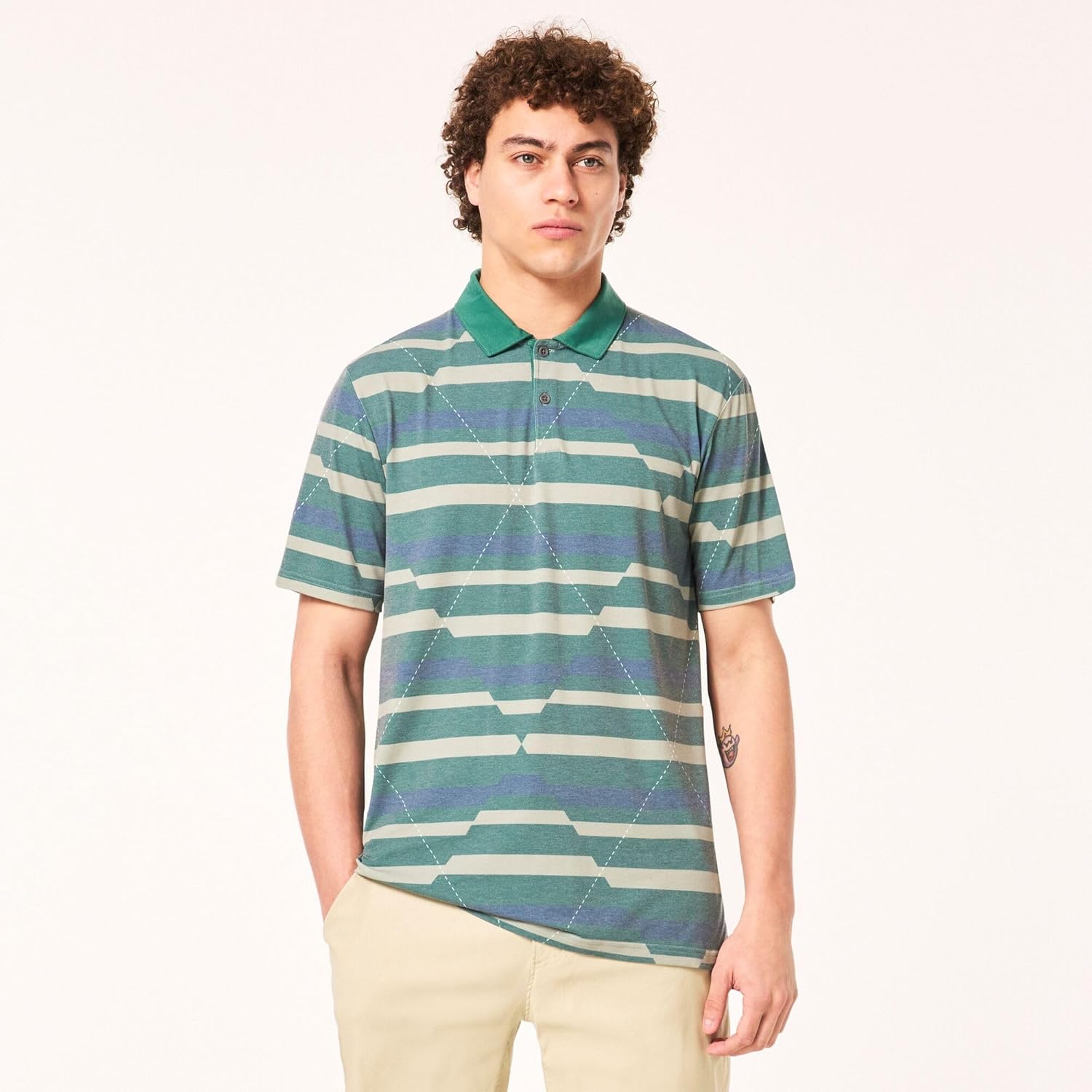 Oakley Fractured Argyle Polo Shirt