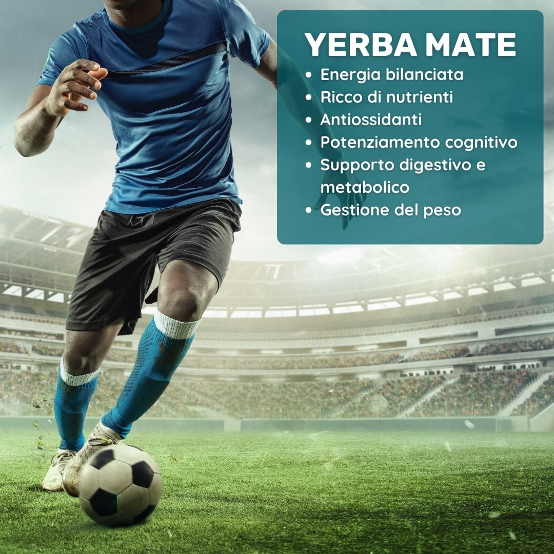 Yerba Mate 400mg * 60 capsule - Estratto di Yerba Mate Altamente Concentrato: 50:1