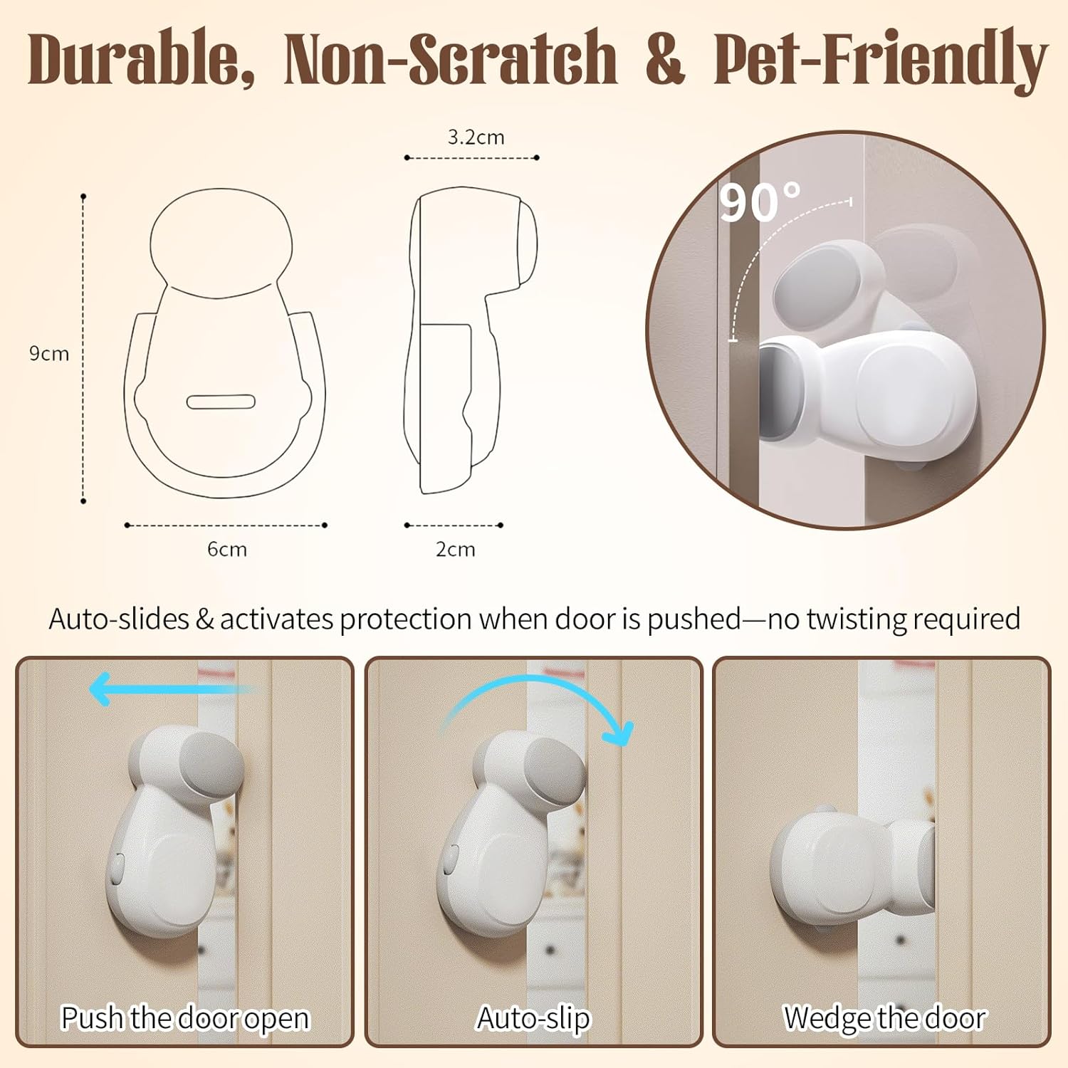 Door Stopper Baby Safety Child Safety Door Stop Home Prevent Doors from Closing Automatically Keep Baby Safe Anti Pinch Hand (3) - Image 5