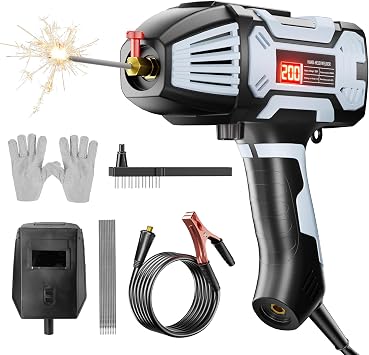 Portable Welding Machine Handheld, 220V Hand held ARC Welder with IGBT Inverter 20-200A Variable Current Adjustment, Electric Welder Machine Fits for 3/32"-1/8" 2.5-3.2mm Wire Rods
