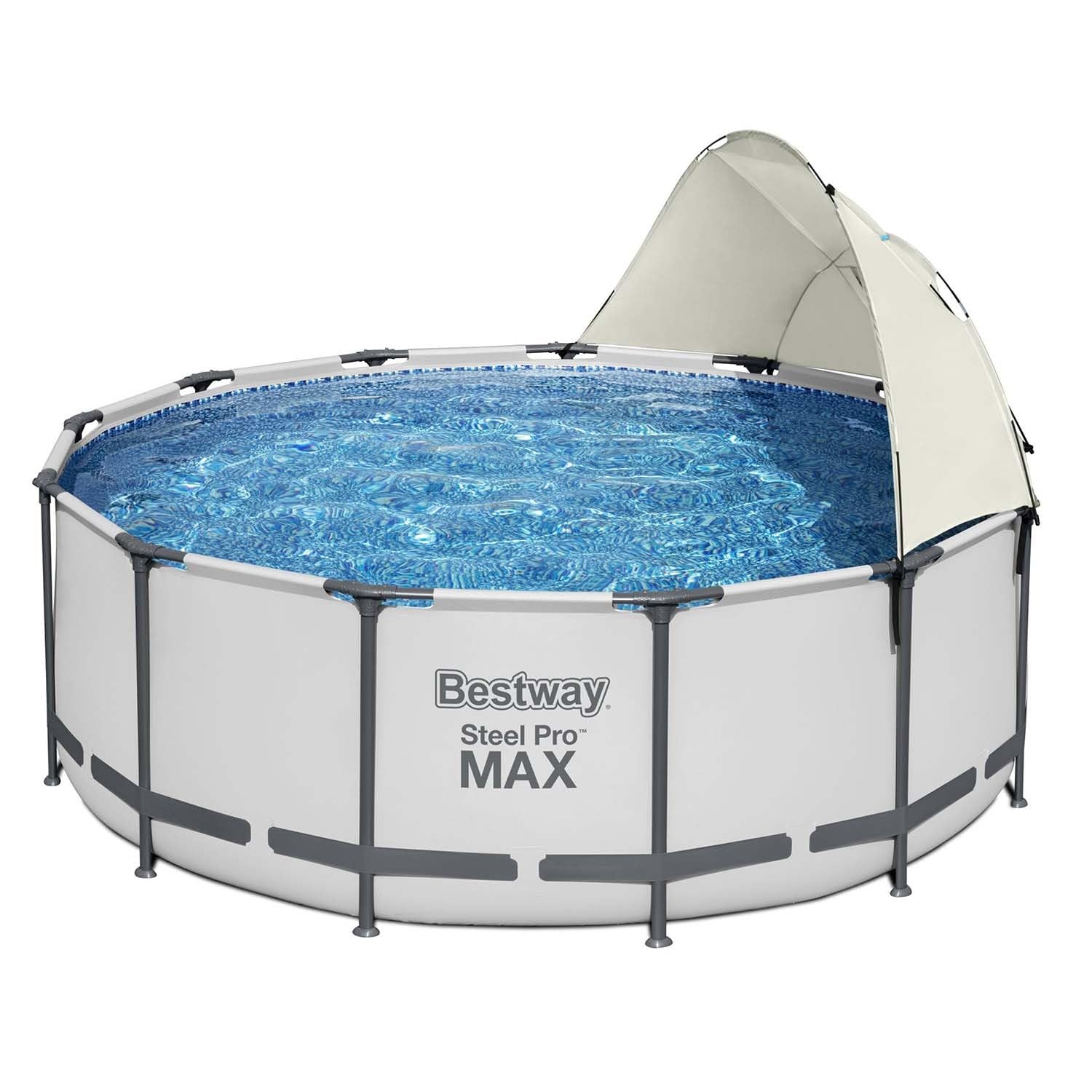 Bestway Auvent de piscine hors sol Blanc
