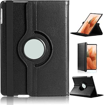 For Samsung Galaxy Tab S8 Plus S7 FE 12.4 inch Case 360 Rotating Stand