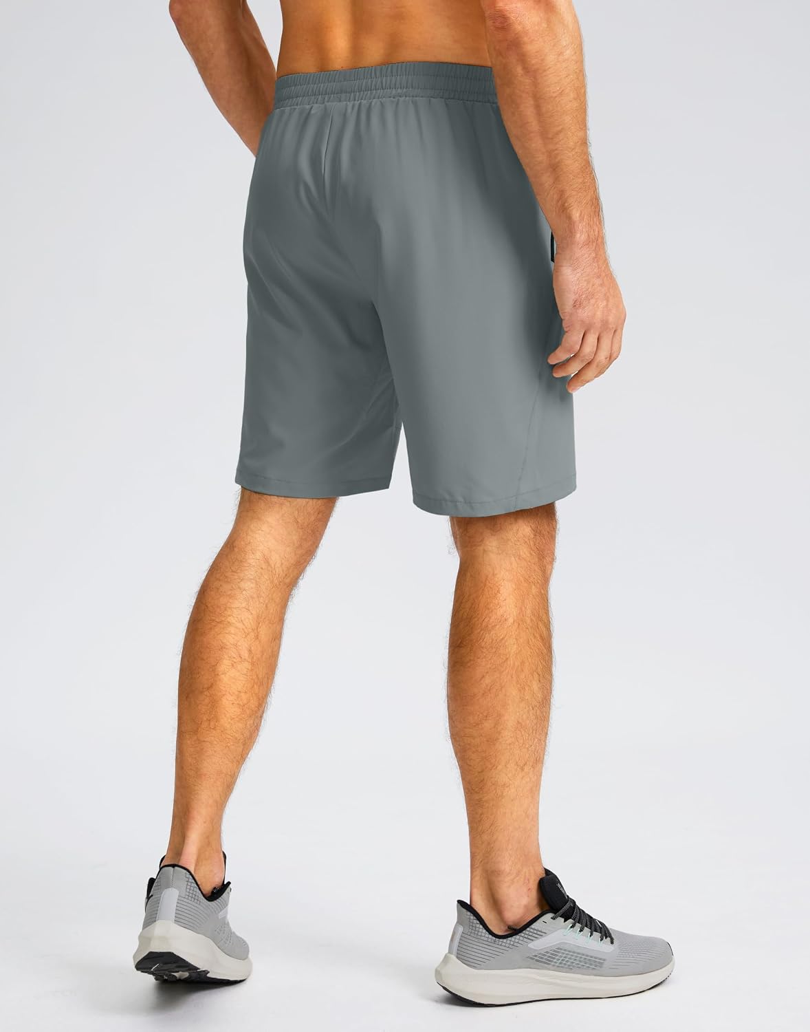Pudolla Men's Workout Running Shorts 7"/5"/9" Lightweight Gym Athletic Shorts for Men with Zipper Pockets