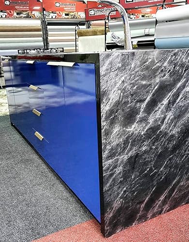 Adesivo para Pia Mármore Silver Black Impermeável