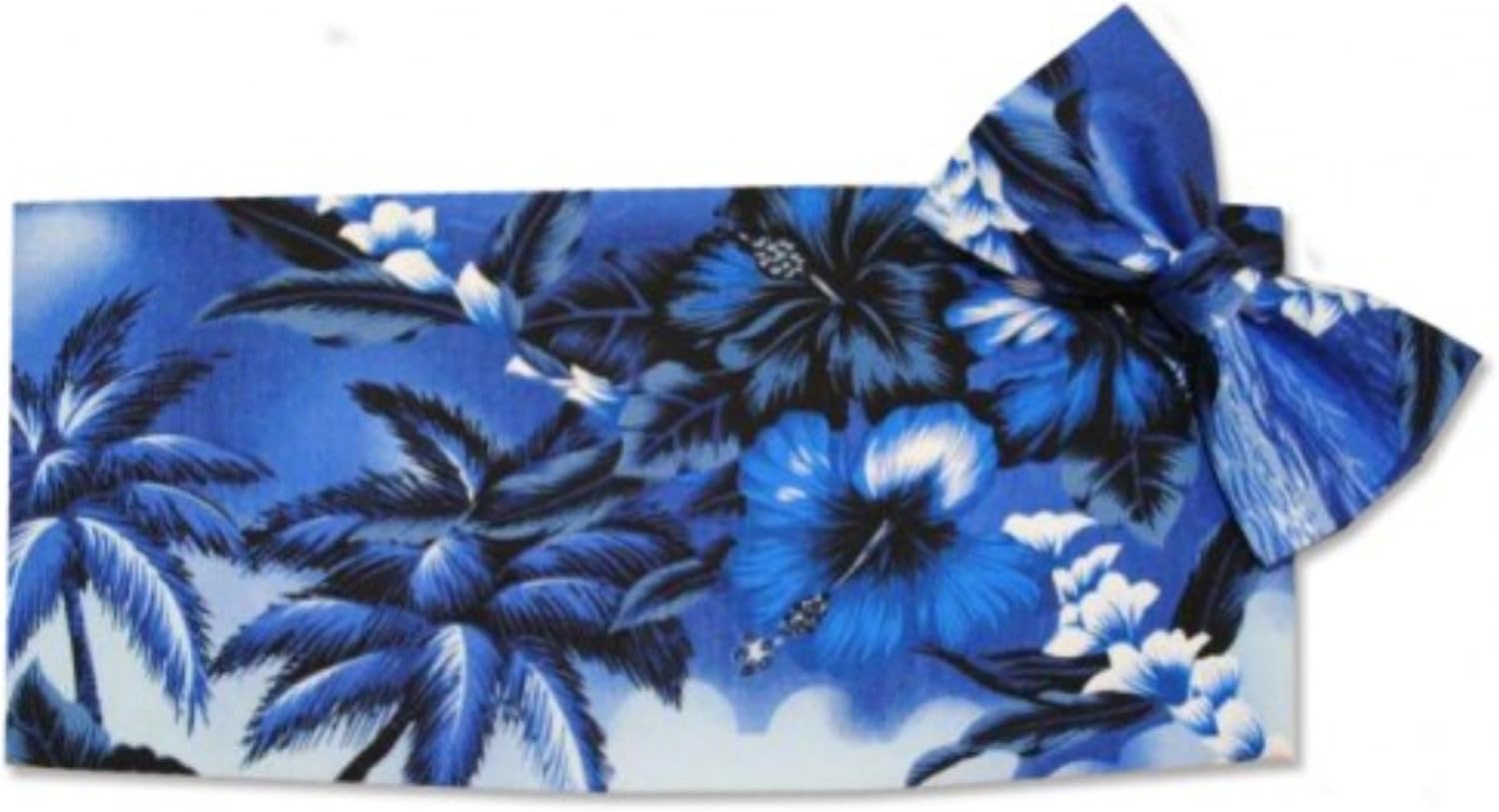 Blue Hawaiian Tuxedo Cummerbund and Bow Tie