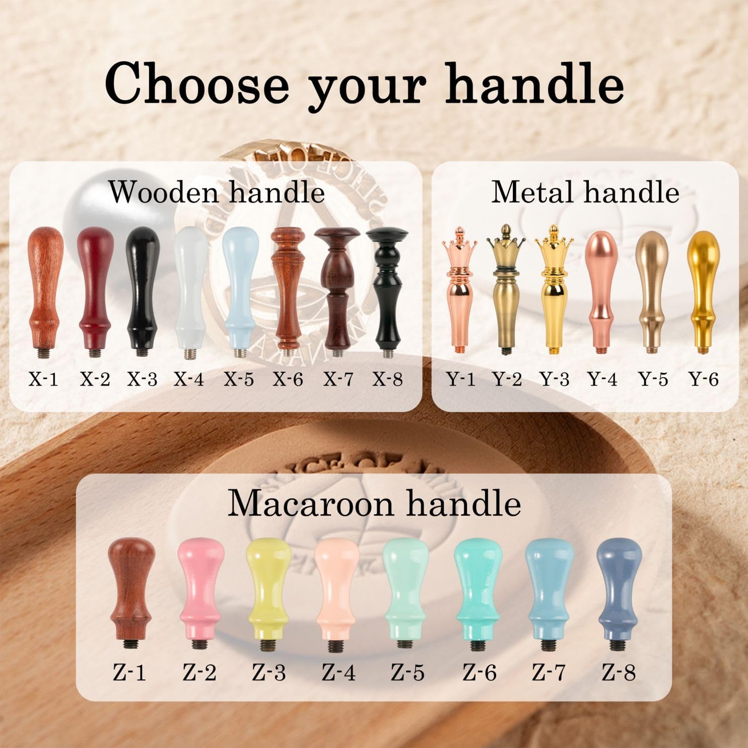 DEIRONPLY Custom Pottery Stamp for Clay-Personalized Clay Stamp Pottery Molds for Crafting Customized Letter Stamps for Clay，Lovely Gift for Potters