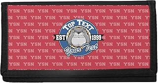 School Mascot Canvas Checkbook Cover (Personalized)