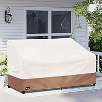 Vista 5 de Funda para Sofá de Exterior para Muebles de Patio - Funda Resistente Impermeable para Sofá de Patio de 3 Plazas para Todo Clima, 79"x38"x35" (Beige)