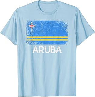 Aruban Flag T-Shirt | Vintage Made in Aruba Gift T-Shirt