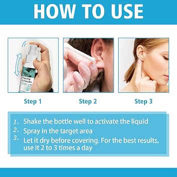 Piercing Cleaning Solution, Saline Solution Piercing, Ear Care Mist, Non-Irritating Saline Liquid, Hygienic Post-Treatment Fluid for Ears, Nose, Tongue, Navel, Gentle Cleaning Liquid