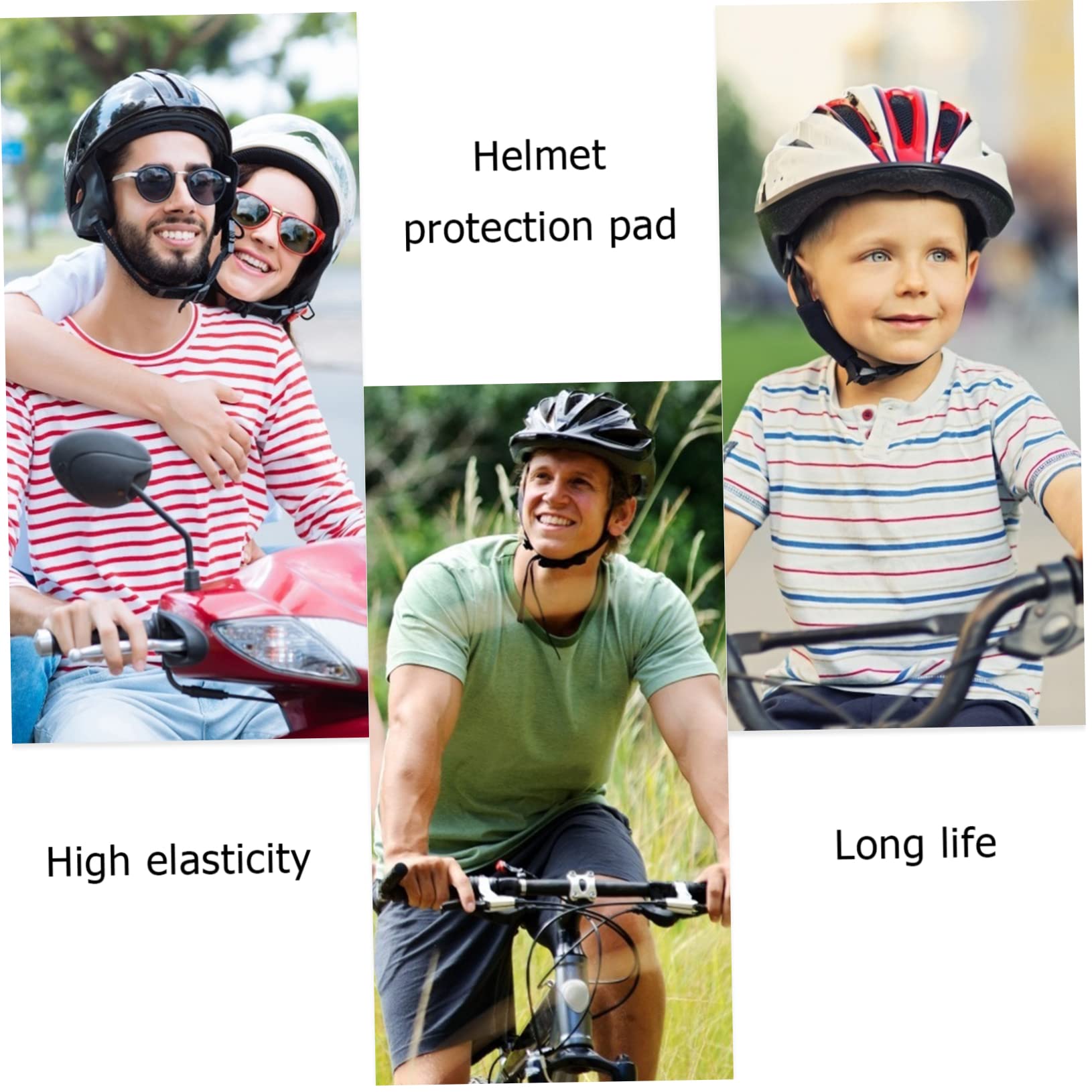 ABOOFAN Helmfutter Liner Motorradhelm Polster Für Fahrradhelme Austausch Der Helmpolster Wärmer Helm Für Erwachsene Kissen Unterlage Atmungsaktiv Fahrradhelmnetz Schwamm Light Grey