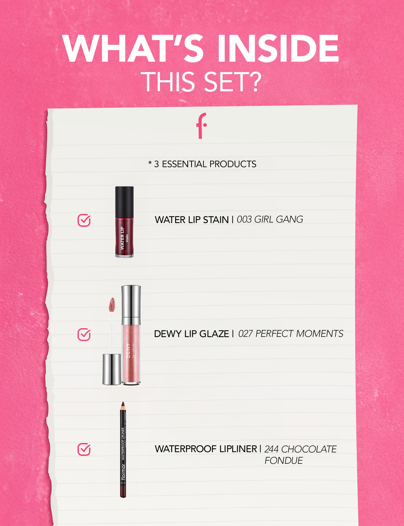 Cherry Cola Lips 3'lü Dudak Seti