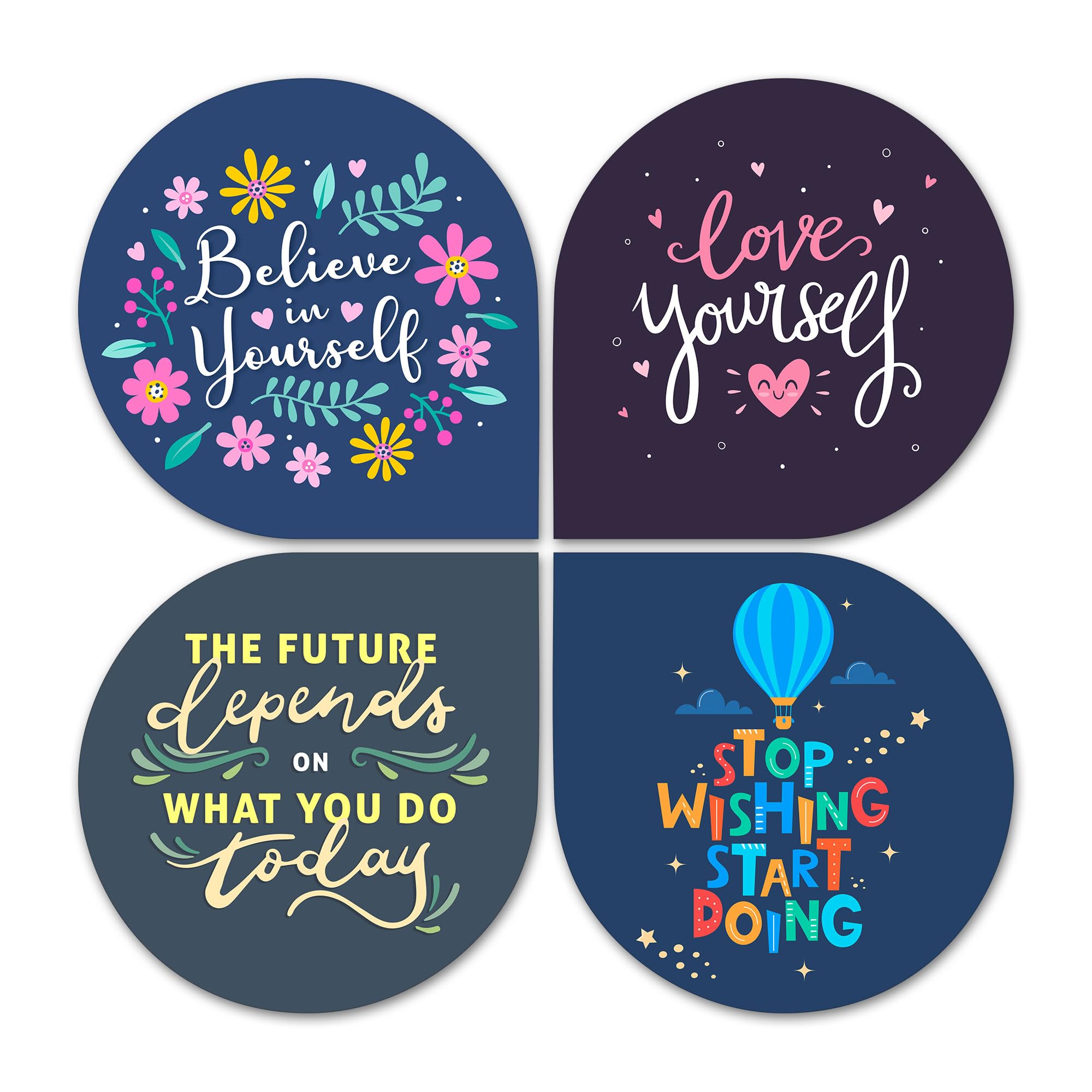 Decor Smart Wooden Wall Art for Home | Motivational Room Decor with Love and Believe Quotes | Study Area | Positive Quote Hanging for Study Office Living Room Decoration Gift Piece (DWA_8413)-image-39