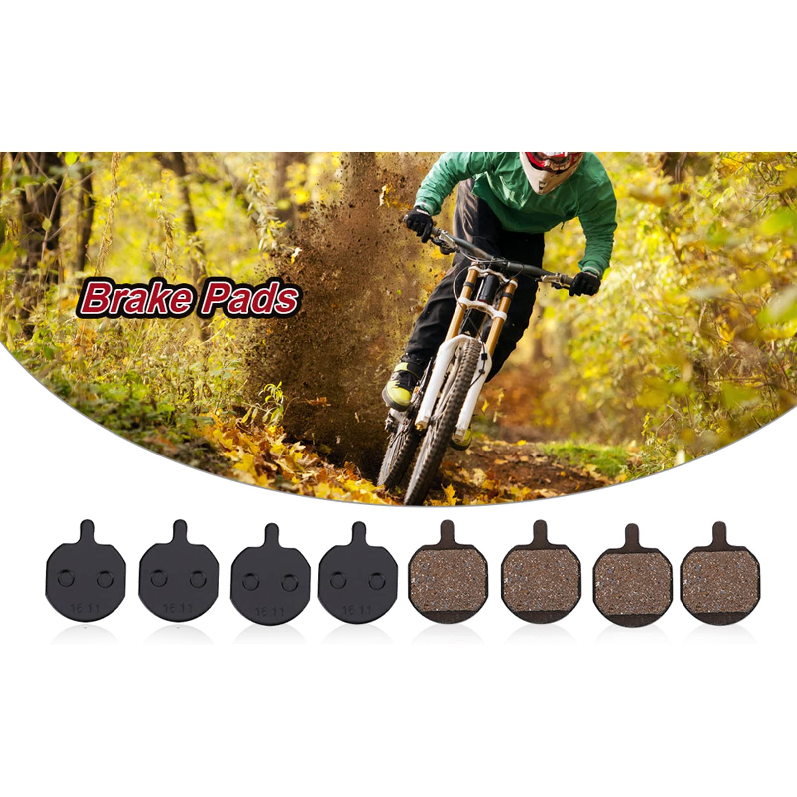 Hayes 4 Pary Metalicznych Klocków Hamulcowych do Roweru Górskiego do Podeszwy Mx2/3/4/5 Cx5 Gx C Gx2