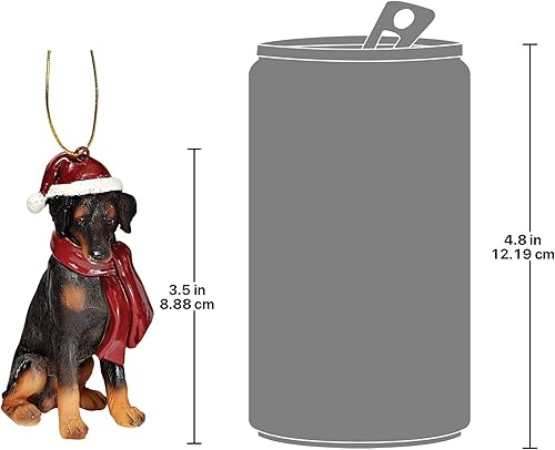 Vista 157 de Design Toscano - Figura de perro para decoración navideña.