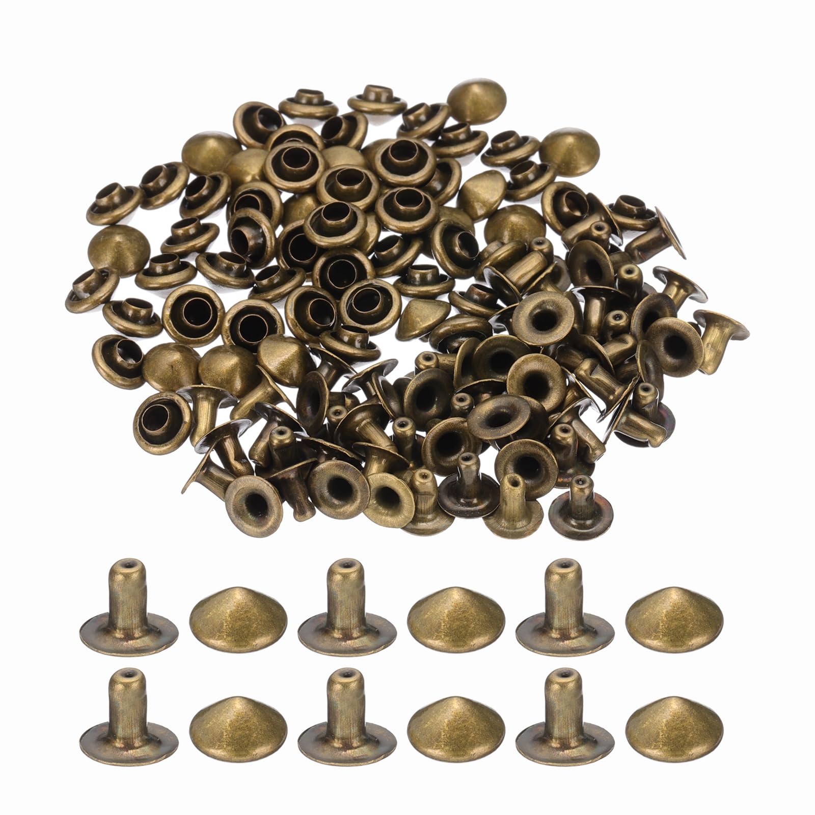 PATIKIL 6mm Spike Rivets