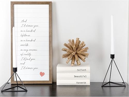 Miniatura 3 de AuldHome - Portavelas geométricos negros (juego de 3); soportes de metal triangulares para velas