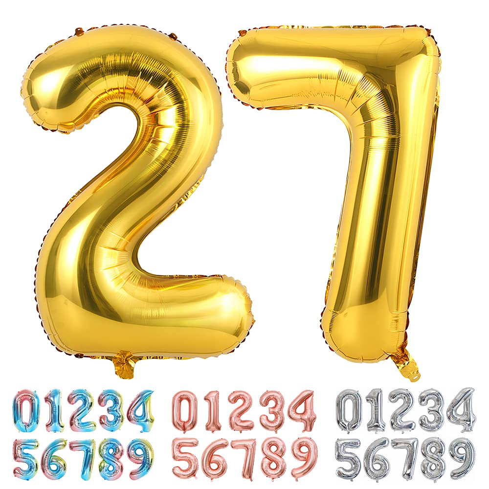 Foil Globo Número 5 Azul 40" (101cm), Inflable Helio o aire, Gigante Numeros 0-9, 10-19, 20-29, 30-100, Grande Globos Decoración para La Boda Aniversario y Cumpleaños Fiestas — view 575