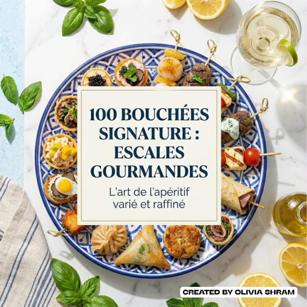100 Bouchées Signature : Escales Gourmandes: L’art de l’apéritif varié et raffiné.