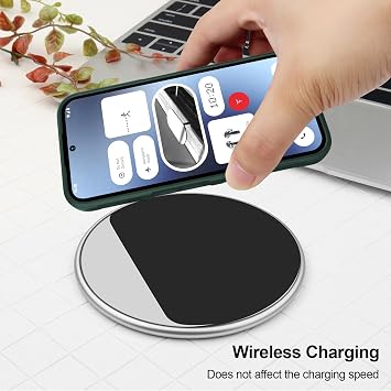 シリコンケース Nothing Phone 2a/2a Plus用 アンチスクラッチ マイクロファイバー裏地 カメラ保護付き耐衝撃ケース グリーン