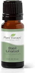 Plant Therapy Basil Linalool Essential Oil 10 mL (1/3 oz) 100% Pure, Undiluted, Therapeutic Grade