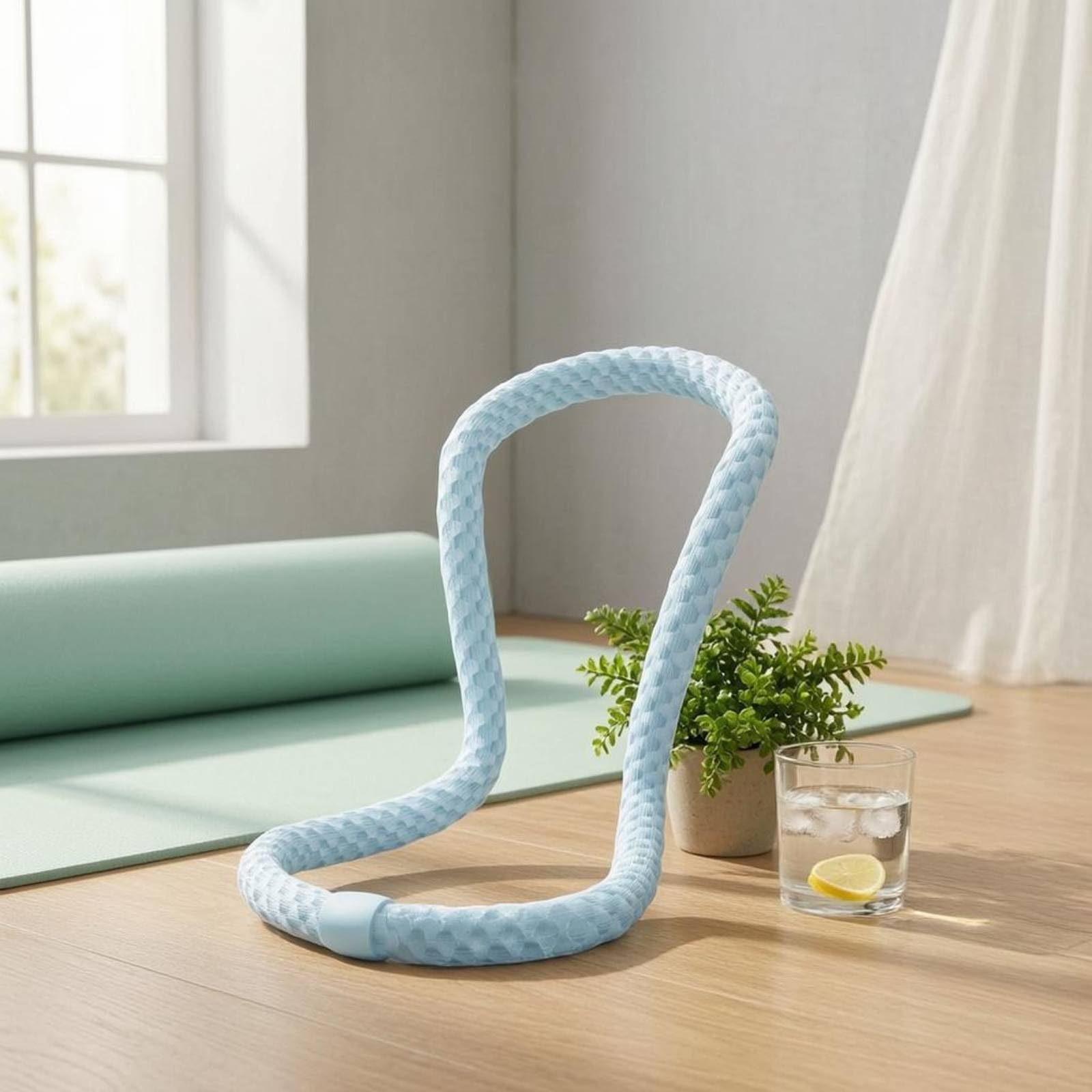 F Fityle Aro de Ejercicio Fitness Hoop Masaje Comodidad Exterior Seda Helada Cuerpo Flexible sin Costuras Adecuado para Rutina de Cintura Entrenamiento Diario, Style to 2
