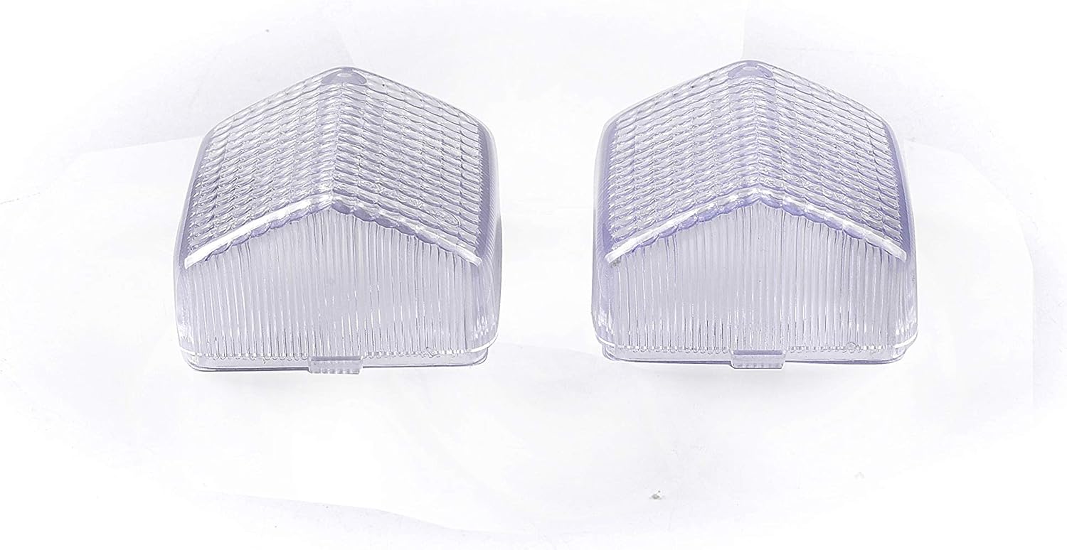 Compatible for Honda XR650R; XR650L; XR600R; XR400R;XR250R;XR250L;Blinker Indicator Turn Signal Light Lamp Lens (Clear lens)
