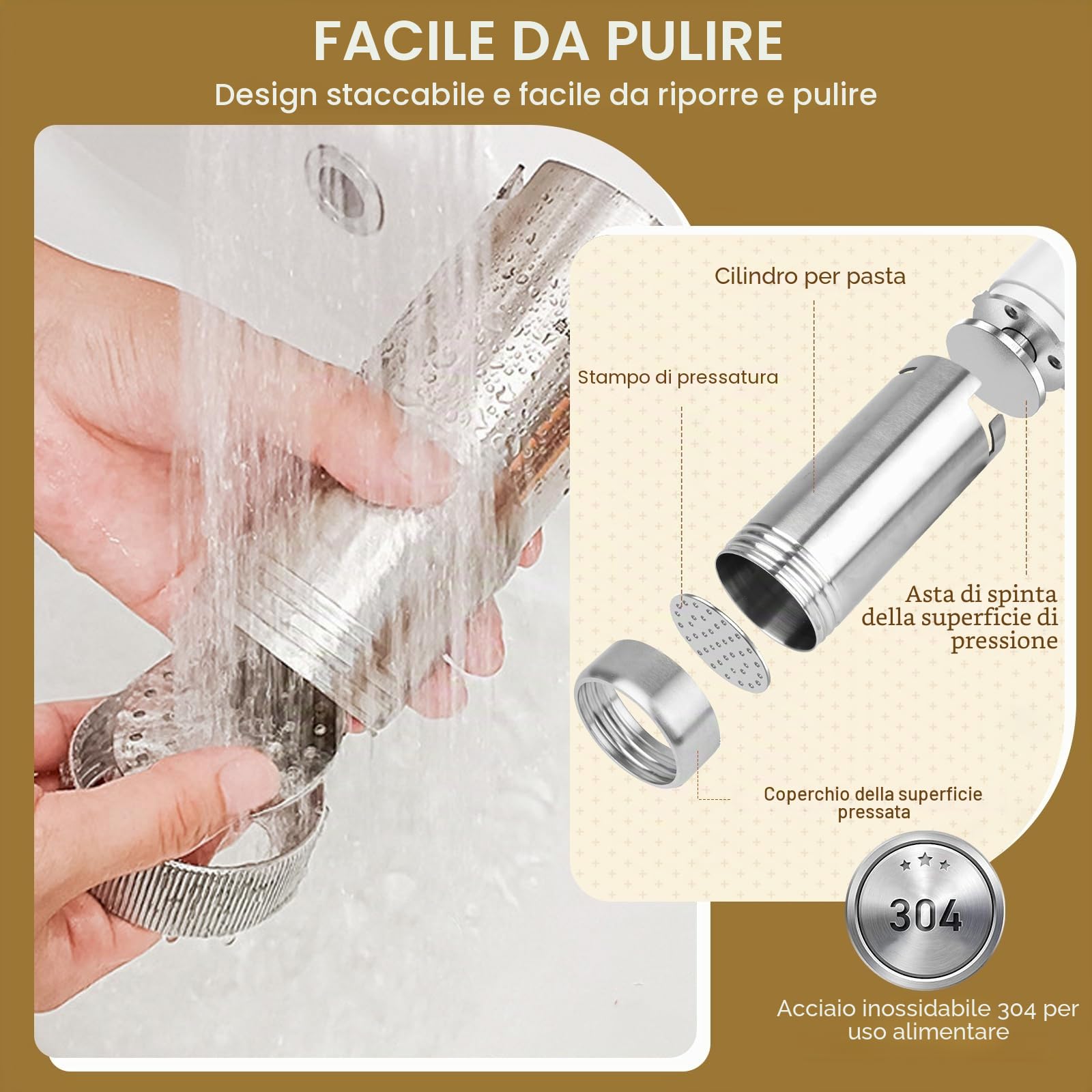 Macchina per Pasta Elettrica Portatile, Macchina per Fare Noodle Senza Fili 9 Accessori, Ricaricabile Macchina per la Pasta Fresca per Spaghetti/Fettuccine