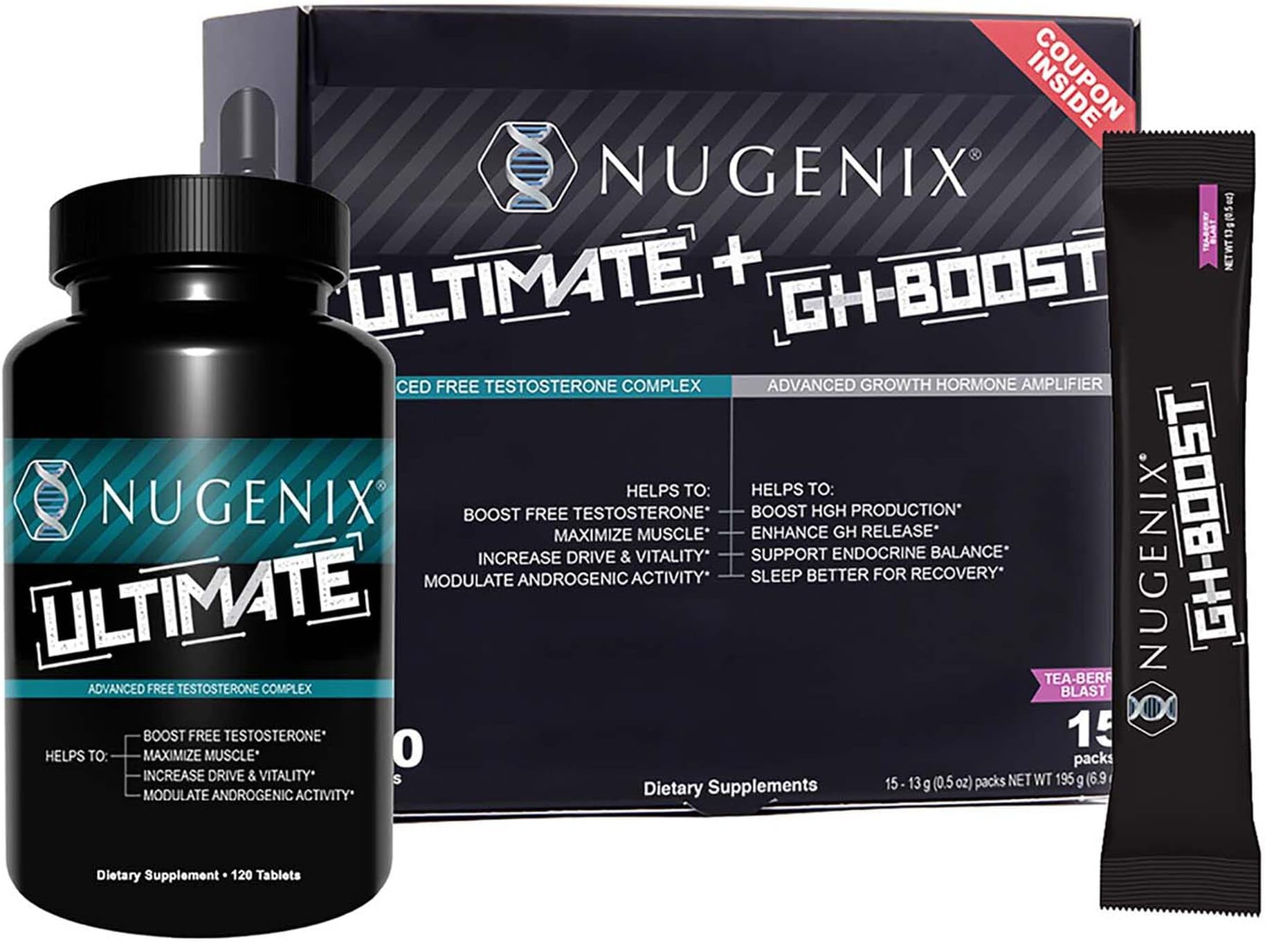 Nugenix Ultimate + GH-Boost: 2 Pack